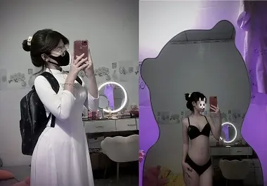 Thu Hiền diện áo dài gợi cảm trong clip sex Việt Nam