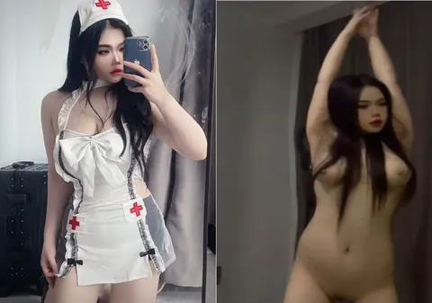 Nữ y tá đùi thon ân cần chăm sóc bệnh nhân trong phim sex Việt