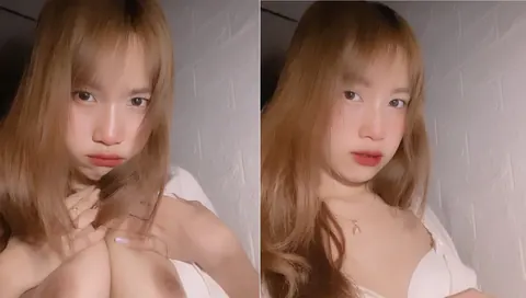 Vòng 1 đầy đặn khiến chàng mê mẩn cả tay lẫn mắt – clip sex Việt